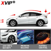 XVIP Real Carbon Fiber Spoiler For Tesla ModeY 2021-24 Model3 2017-23 Highland 2024 Trunk Wing Original Car Spoiler Accessories